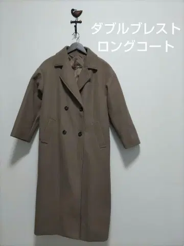 더블 브레스트 롱 코트