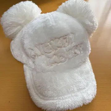 디즈니 미키마우스 귀 달린 화이트캡