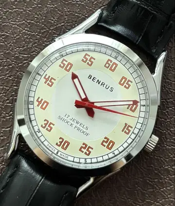 빈티지 남성용 손목시계 BENRUS 수동식 손목시계