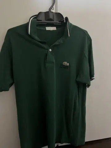 LACOSTE 그린 피케 셔츠 사이즈 3