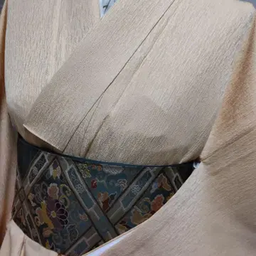 순수 실크 부풀린 직물 자수 매실 츠케사게 (567)