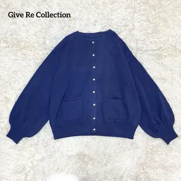 기브리 컬렉션 버튼 악센트 니트 가디건 QVC 네이비 L 네이비