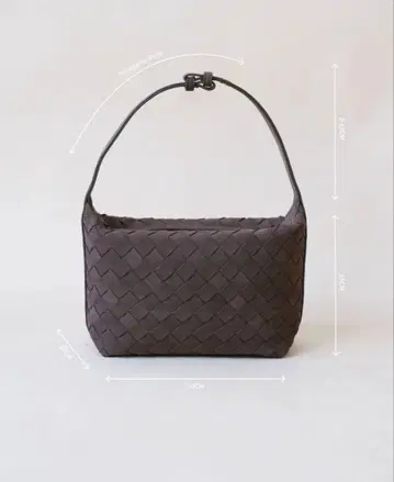 saoustudio 인트레차트 2way 백 다크 초콜릿