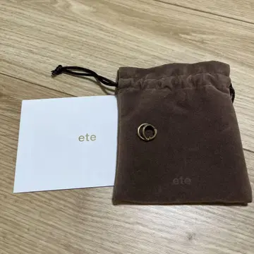 에테 하그 귀찌 더블 라인 골드 한쪽 귀