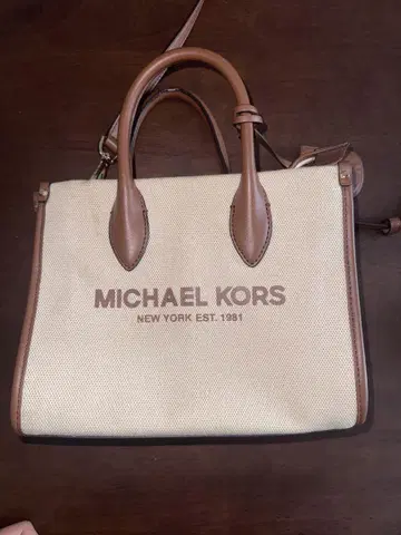 MICHAEL KORS 토트백 베이지/브라운
