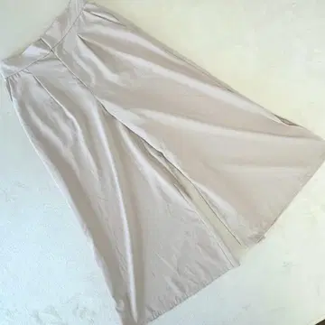 아베베 와이드 팬츠 스트레치 허리밴딩 베이지 L 여성용