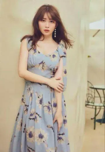 Sunflower-Printed Midi Dress sky
