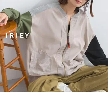 [새상품] IRIEY | 이소재 절개 분또 ZIP | 블루종 | 클레이지