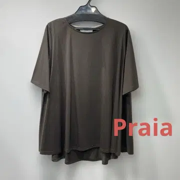 Praia 백 플레어 T셔츠 차카키