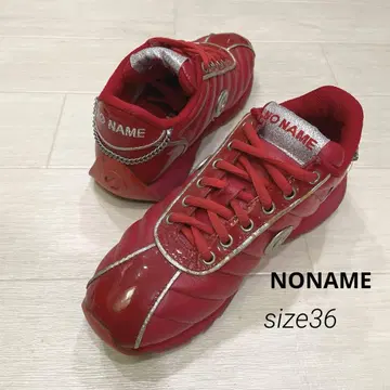NONAME 노네임 통굽 스니커즈 36 레드