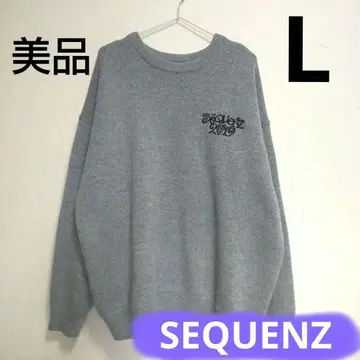 시퀀즈 [L] 긴팔 니트 스웨터 남성용 주사위 SEQUENZ 루즈핏