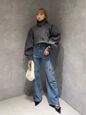 SLY CROP VOLUME TRENCH 자켓