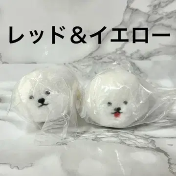 손바닥 사이즈 비숑 프리제 봉제 인형 가챠가챠 봉제 인형 마스코트
