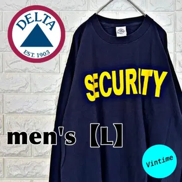 V905 [ DELT ] 프린트 롱 슬리브 [ 남성용 L ] 네이비