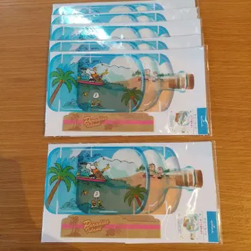 스누피 보틀 카드 6장 세트