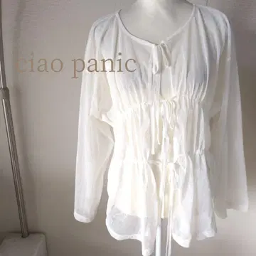 차오패닉 티피 2way 드로스트 튤 시어 탑