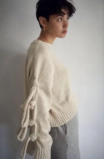 [ 미사용 ] SEA MIX COTTON KNOT PULLOVER