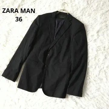 ZARA MAN 블랙 테일러드 자켓 36/S 더블 슬릿