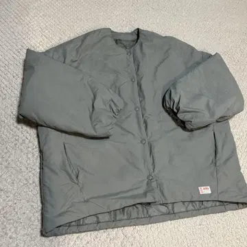 자바 XL 라이트 카키 남녀 공용 아우터 점퍼