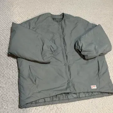 자바 XL 라이트 카키 남녀 공용 아우터 점퍼