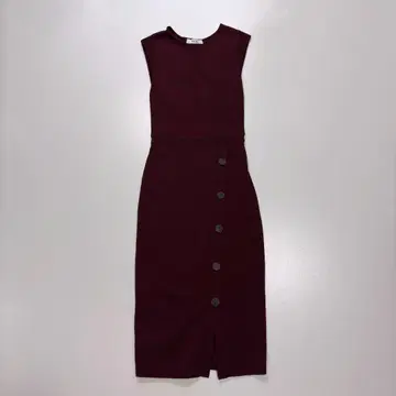3654 REISS 리스 원피스 니트 리브 슬리브리스 롱 기장