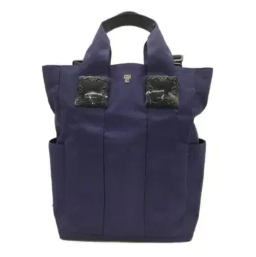 [새상품급] ANNA SUI 캔버스 백팩 토트백 2way 청보라