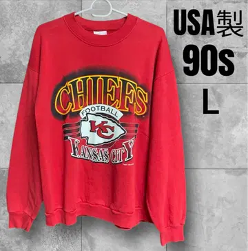 [ L 사이즈 ] 90s USA NFL 캔자스시티 치프스 맨투맨