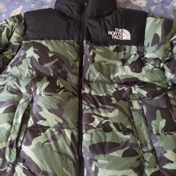 THE NORTH FACE 카모플라쥬 눕시 다운 자켓
