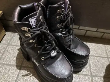 [ YOSUKE/요스케 ] 통굽 레이스업 숏부츠