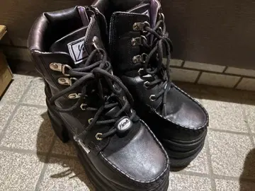 [ YOSUKE/요스케 ] 통굽 레이스업 숏부츠