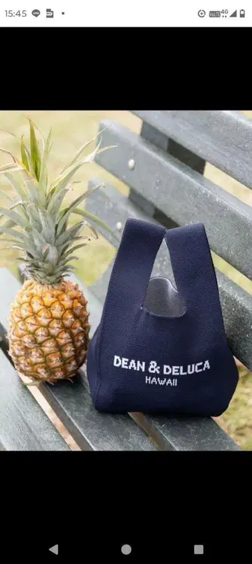 DEAN & DELUCA KNT BAG 네이비 니트백