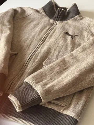 PUMA 집업 자켓 베이지 브라운
