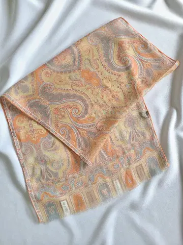 ETRO 페이즐리 무늬 실크 스톨