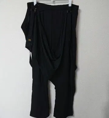 변형 드레이프 디자인 블랙 팬츠 서스펜더 포함 모드 스타일 V