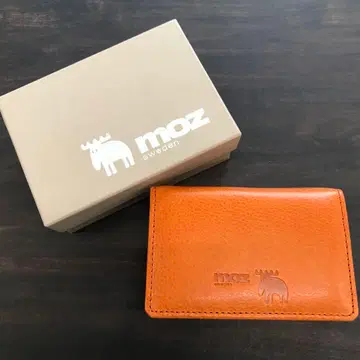 모즈 Flock 3단 폴더형 지갑 동전 지갑 포함 오렌지 새상품