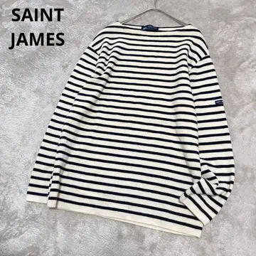 컨디션 최상 세인트 제임스 울 니트 스웨터 보더 바스크
