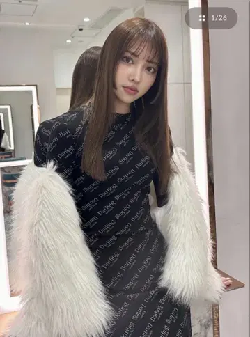 Darich 오블리크 타이트 미니 원피스