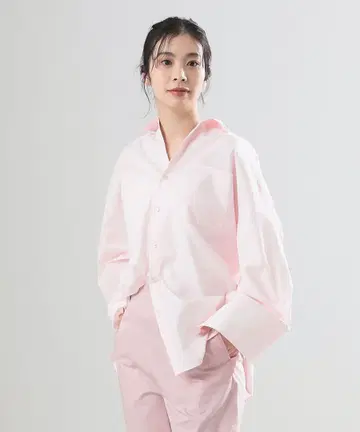 오버 사이즈 핑크 셔츠 ONE SIZE
