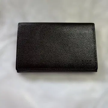 전시품 DAKS 닥스 명함지갑 카드 케이스 패스 케이스 다크 브라운