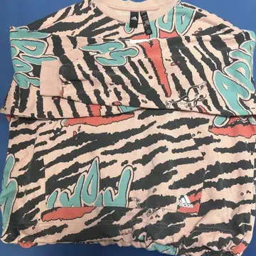 adidas 컬러풀 추상 패턴 트레이닝복 S 사이즈