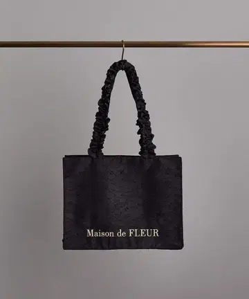 Maison de FLEUR 블랙 레이스 토트백 M