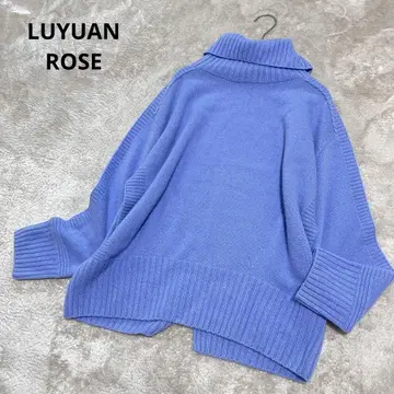 컨디션 최상 LUYUAN ROSE 캐시미어 100% 터틀넥 니트