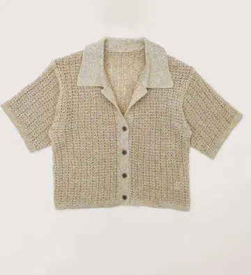 CONSISTER STRAW YARN LINEN SHIRT 베이지