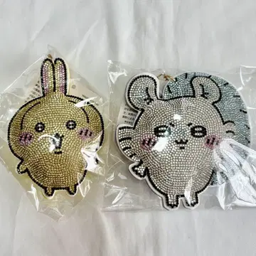 치이카와 (먼작귀) 큐빅 키링 2 토끼 & 모몽가