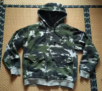Volcom 카모플라쥬 후드티 플리스 안감 부착