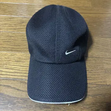 nike 00s 메쉬 캡 블랙 자수 로고 y2k archive