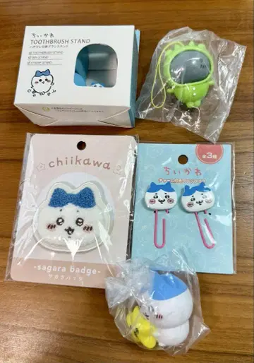 치이카와 (먼작귀) 하치와레 칫솔 스탠드 외 4점