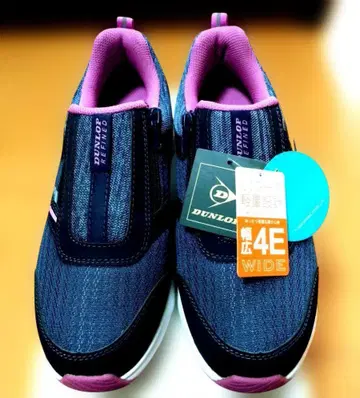 DUNLOP 슬립온 스니커즈 24.0cm 네이비
