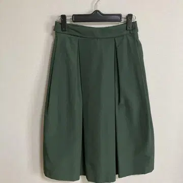 ships 다크 그린 플레어 스커트