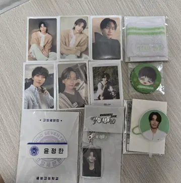 정한 트레이딩 카드, 굿즈 묶음 판매